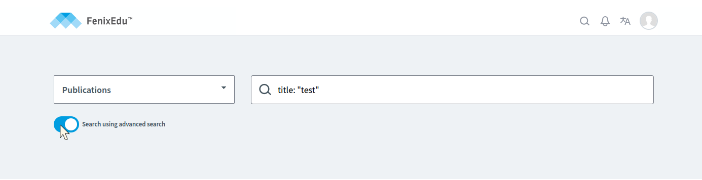 Advanced Search Usage Example